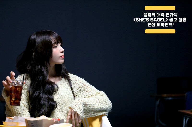 240110 IST Naver post - EUNJI behind the scenes of 'She's Bagel' commercial shoot documents 30