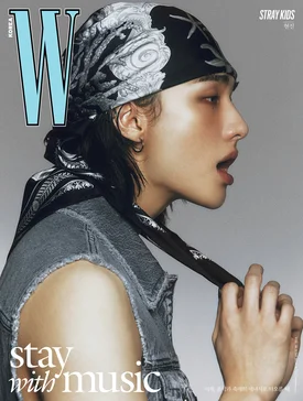 Stray Kids Hyunjin x Versace for W Korea Vol. 6 June 2024 Issue
