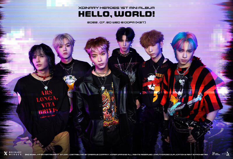 Xdinary Heroes 1st mini album "Hello, World!" concept photos documents 1