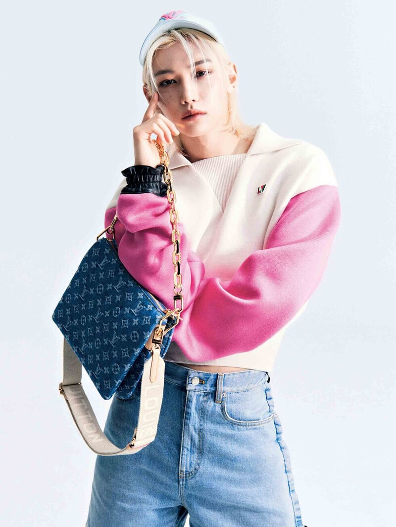 FELIX X Louis Vuitton for Harper's BAZAAR Japan April 2024 Issue documents 7