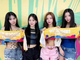 230625 tripleS Twitter Update - Seoyeon, Nakyoung, Dahyun & Chaeyeon at the WATERBOMB FEST 2023