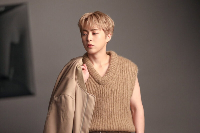 240904 Xiumin Weverse Update - ARENA Homme+ Korea Behind Photo documents 9