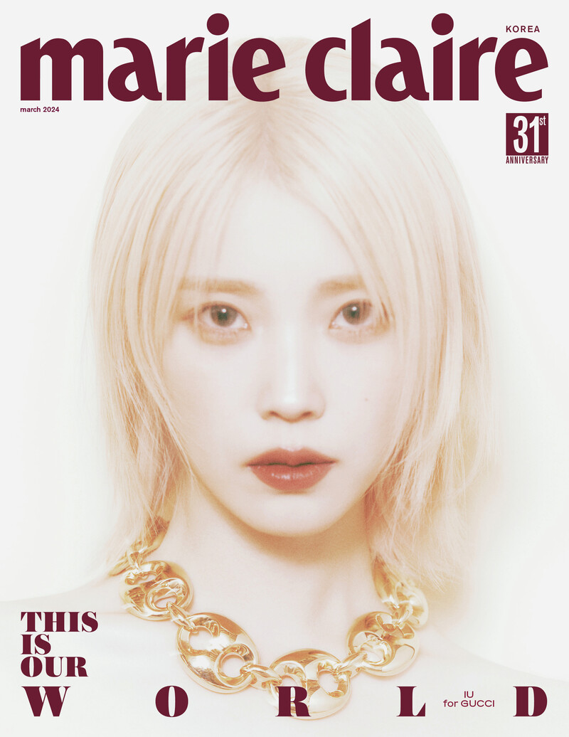 IU x Gucci for Marie Claire Korea March 2024 Issue documents 2