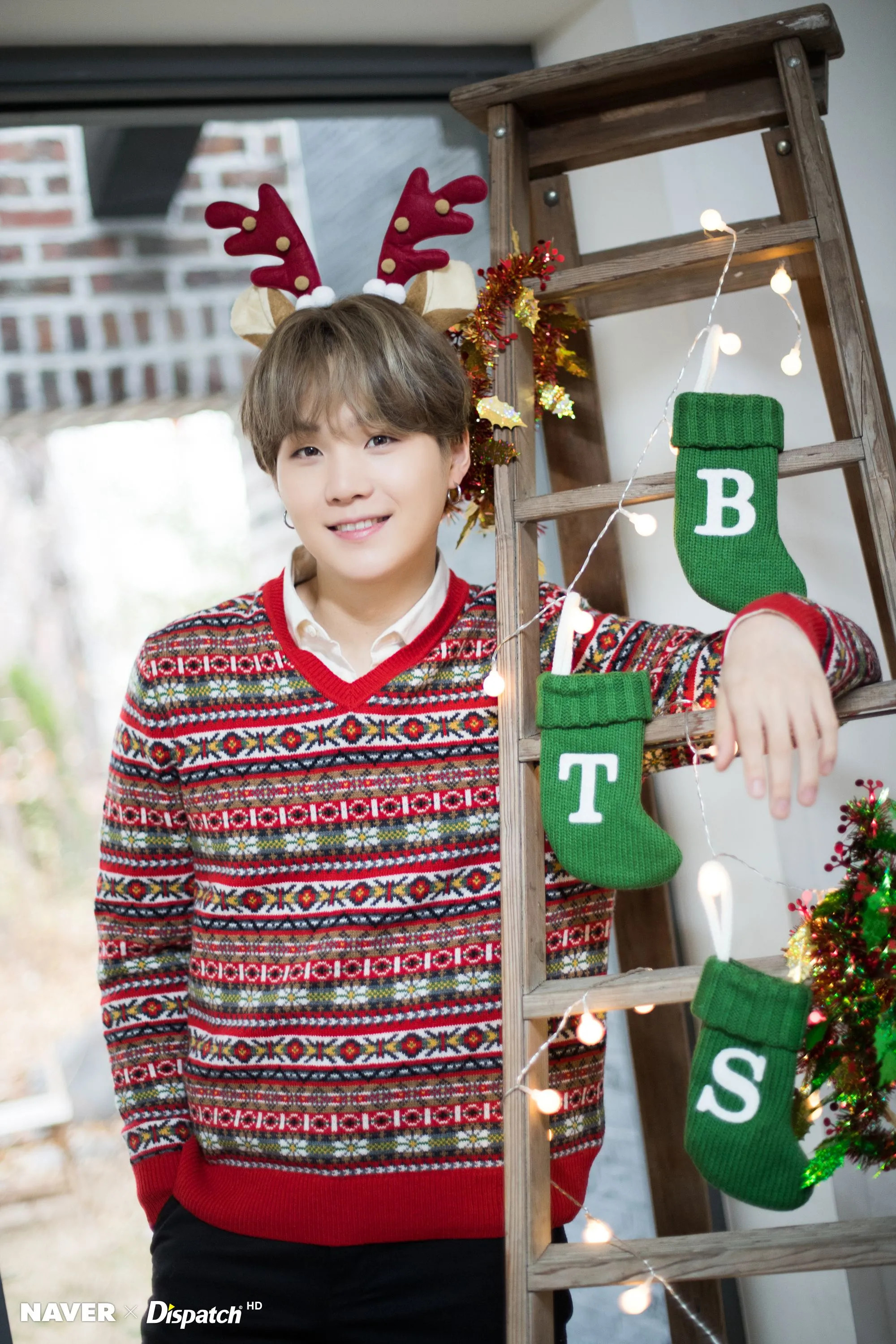 December 25, 2019 BTS Suga Christmas photoshoot by Naver x Dispatch ...
