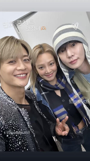 241201 SNSD Hyoyeon IG Update with Minho & Key