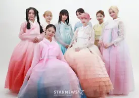 UNIS 2024 Hanbok Interview photoshoot by StarNews