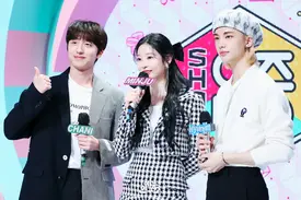 201128 Minju, Chani & Hyunjin hosting Music Core