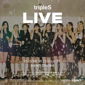 230829 tripleS Twitter - Discord Live with LOVElution Announcement