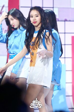 180414 TWICE Chaeyoung - 'What is Love?' & 'SAY YES' at Music Core