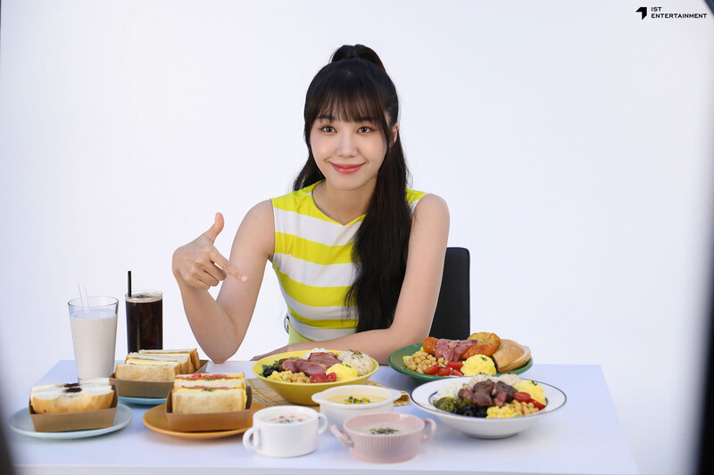 240110 IST Naver post - EUNJI behind the scenes of 'She's Bagel' commercial shoot documents 26