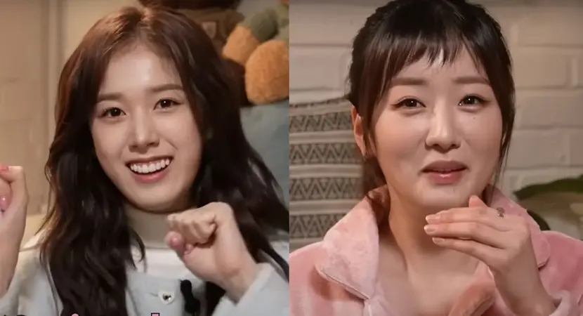 Netizens Tease Apink’s Bomi That She Also Used to Do Cute Concepts in Apink After Her Flustered Reaction to STAYC J’s Aegyo