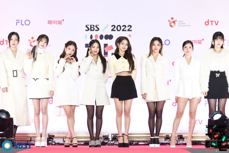 221224 fromis_9 at SBS Gayo Daejeon Red Carpet documents 2