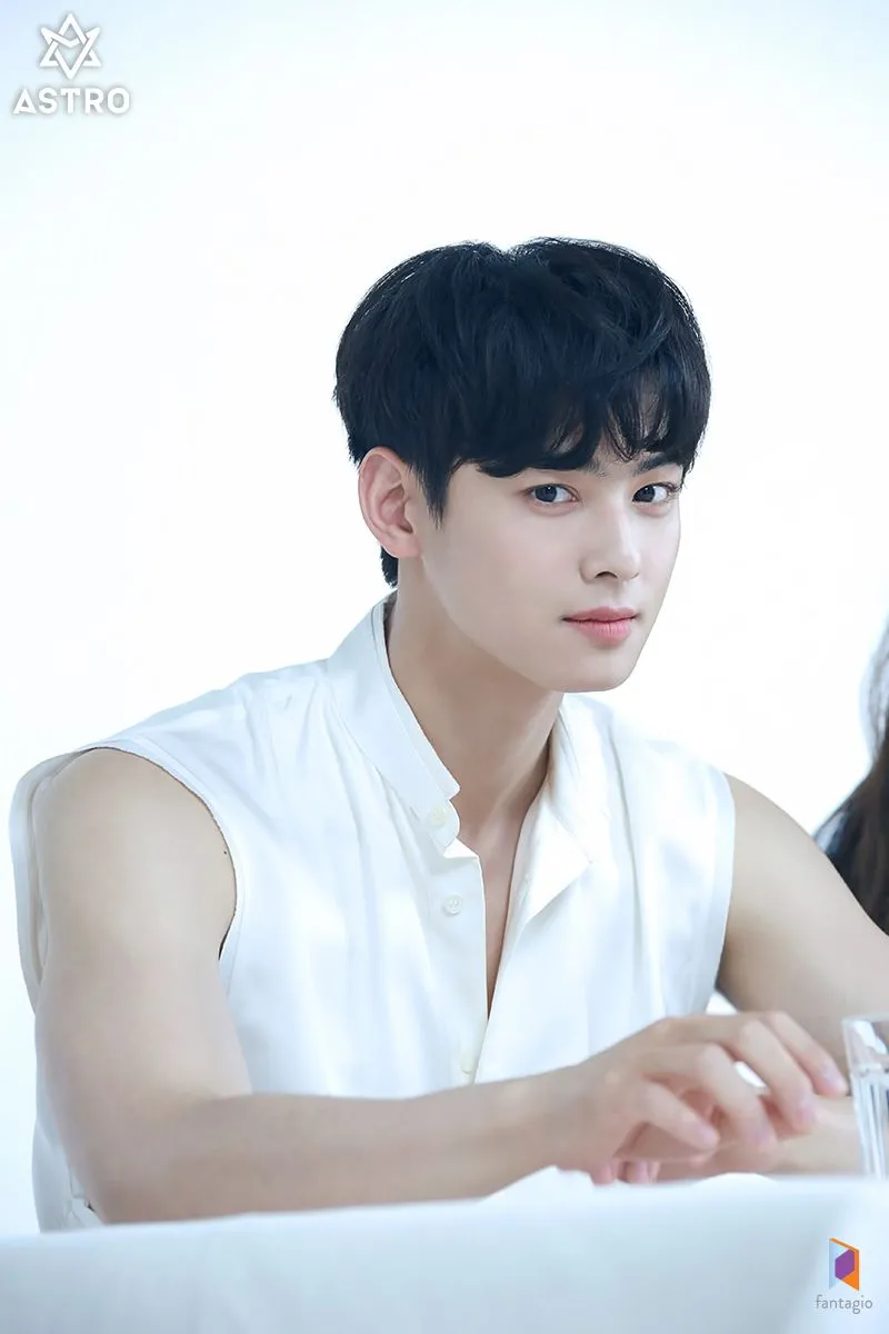 Cha Eun-Woo of boy band ASTRO attends the photocall for 'Louis News  Photo - Getty Images