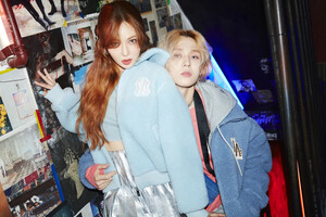 Hyuna & Dawn for MLB 2020 FW Fleece COllection