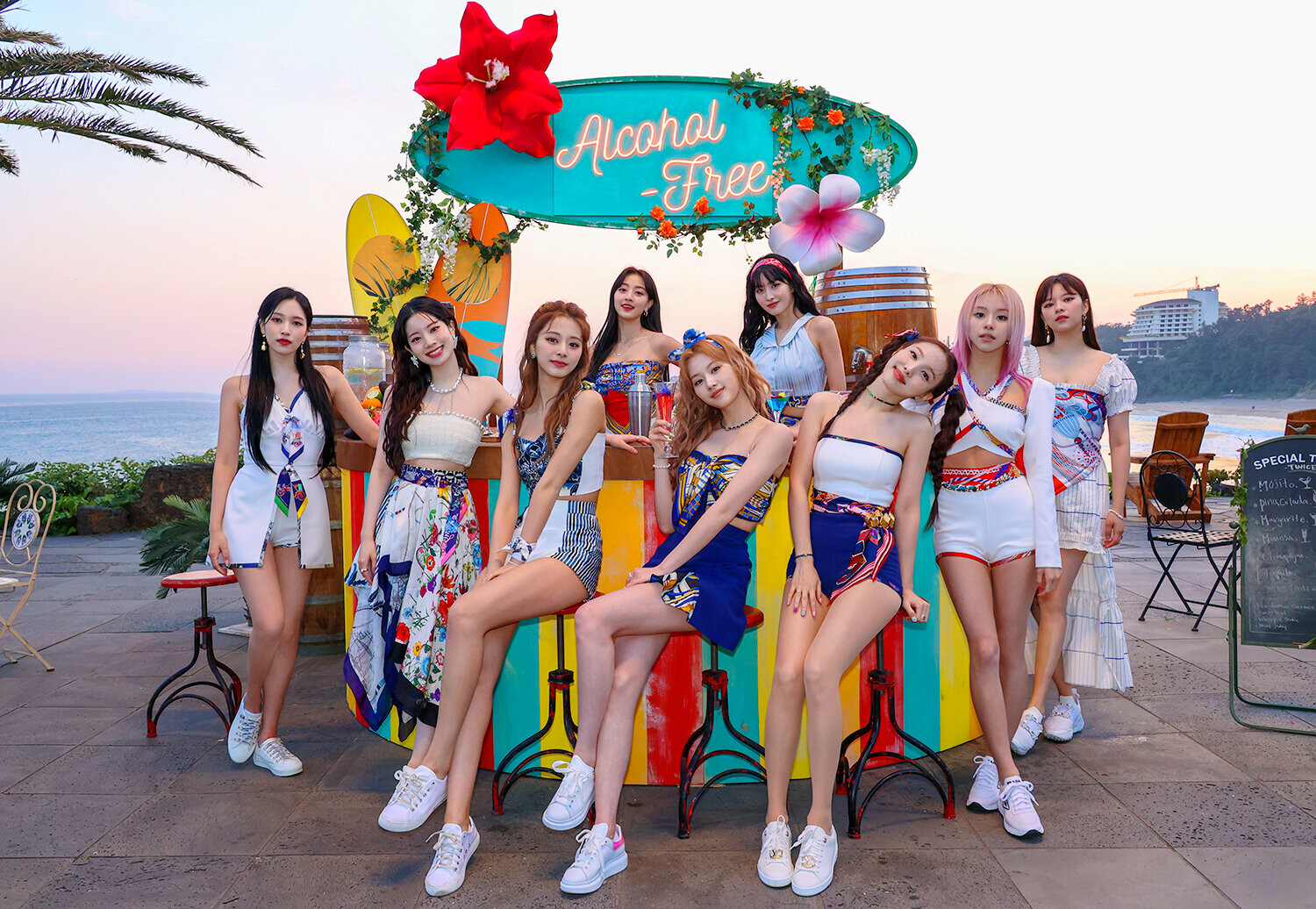 Twice Alcohol Free Mv Shoot Behind Press Photos Kpopping