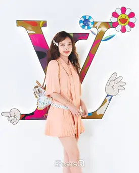 250110 NAYEON at Louis Vuitton Photo wall for launch of LV x Murakami Collection