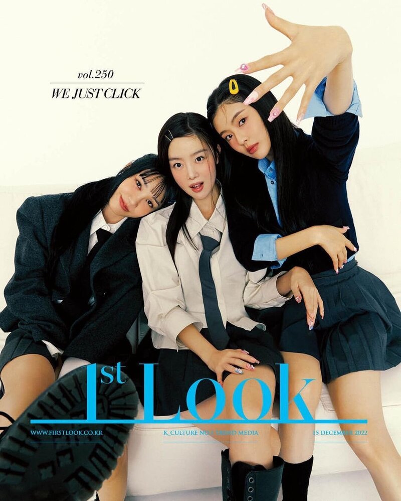 Apink's EUNJI, Secret's SUNHWA & Actress Lee Sunbin for '1st Look magazine Vol.250' December 2022 documents 1