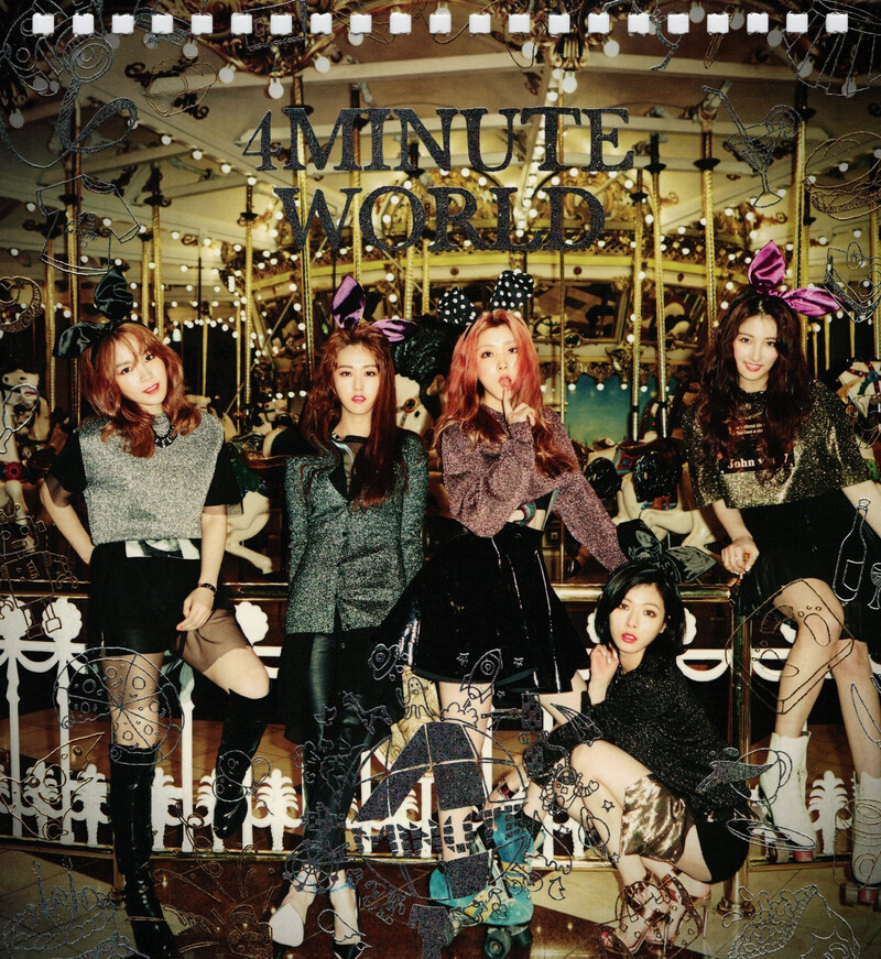 [SCANS] 4Minute 5th mini album '4Minute World' album scans documents 1