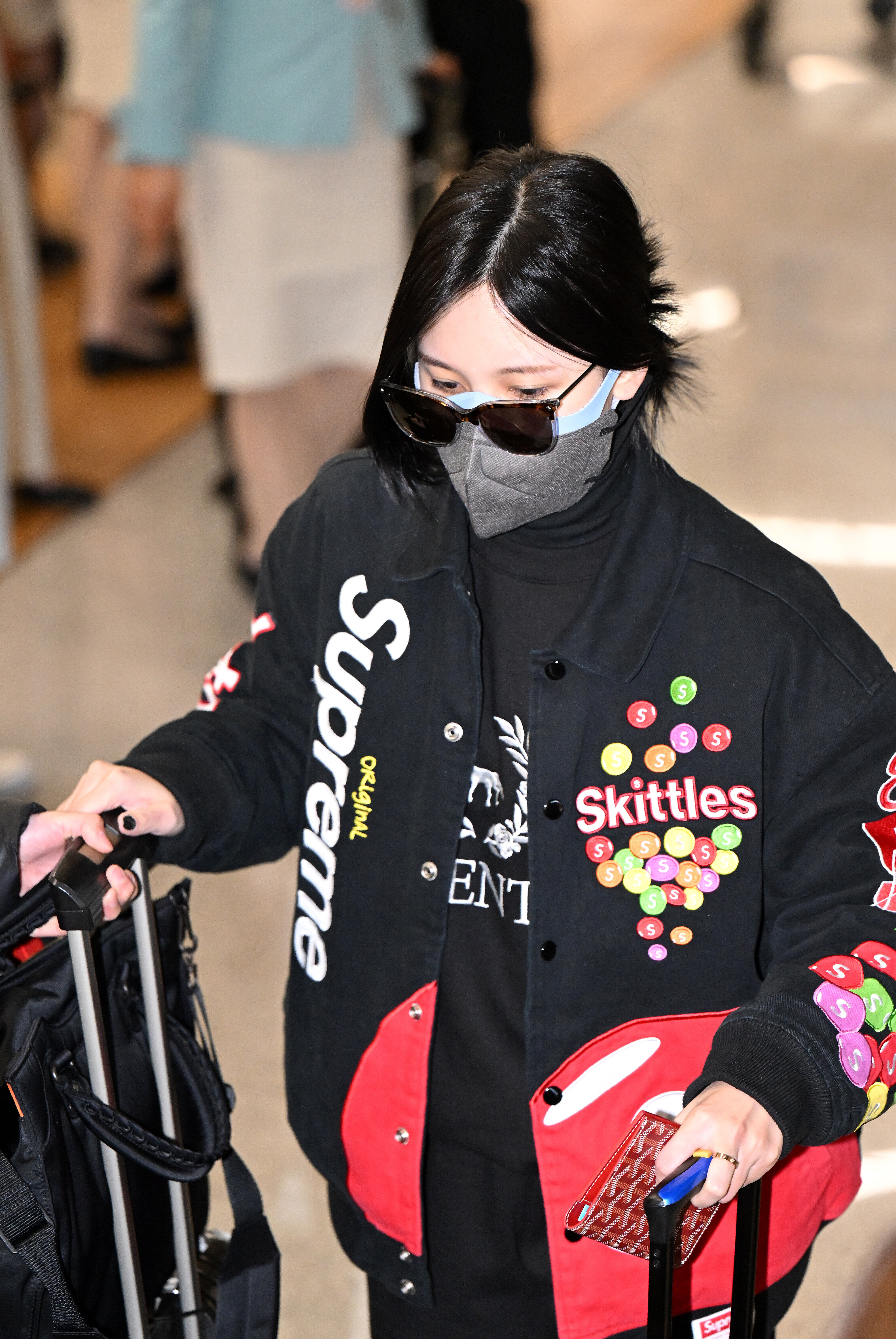 カラーパープルSupreme Skittles Varsity Jacket - ブルゾン