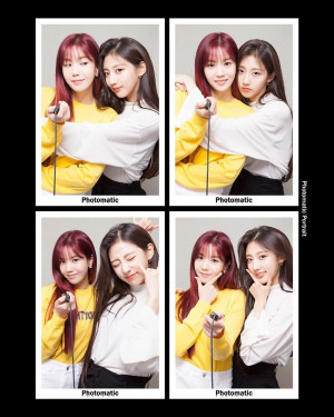 200410 photomatic_seoul Instagram with IZ*ONE Eunbi and Lovelyz Yein