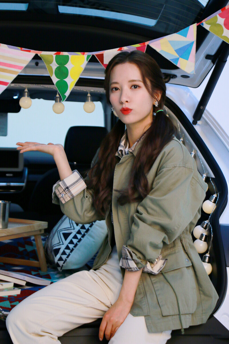 210703 Starship Naver Post - WJSN's Bona Green Car Photoshoot Behind documents 3