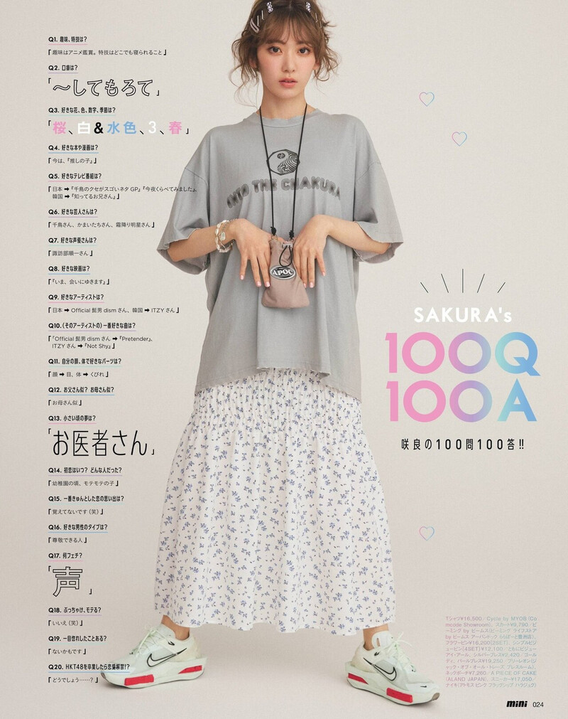 Sakura for Mini August 2021 issue documents 9