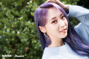 MAMAMOO Moonbyul - reality in BLACK promotion photoshoot by Naver x Dispatch