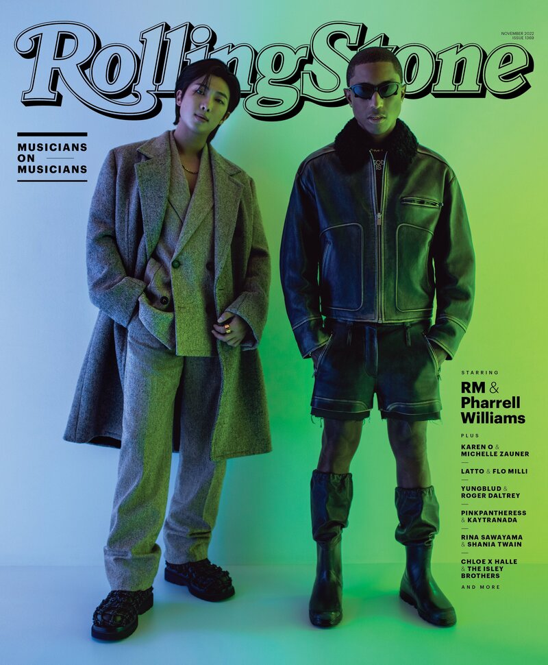 BTS RM x PHARRELL WILLIAMS for ROLLING STONE US November Issue 2022 documents 1