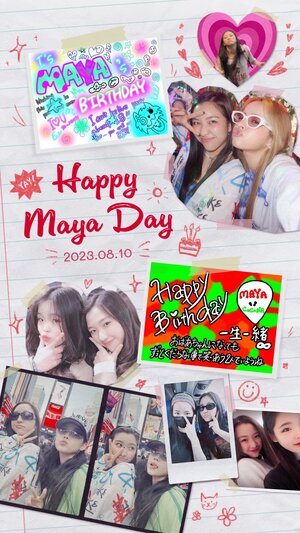 230810 XG Twitter Update - Maya's Birthday