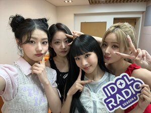 240417 IdolRadioKorea MBC Twitter Update with KISS OF LIFE