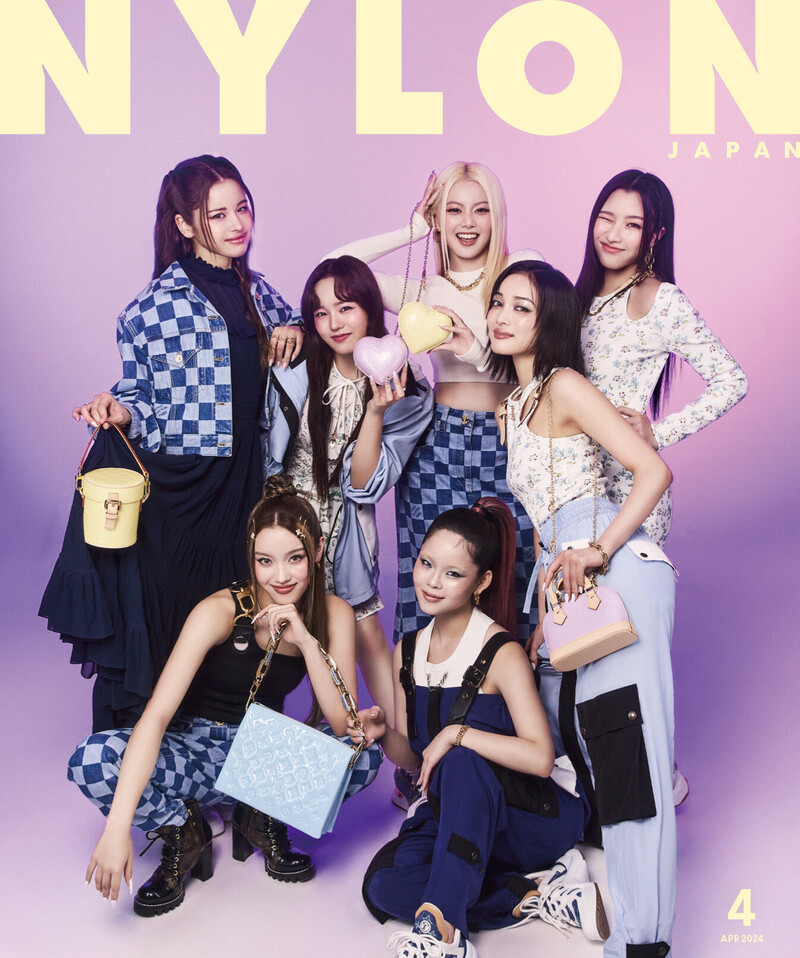 XG X Louis Vuitton for NYLON JAPAN April 2024 Issue documents 1