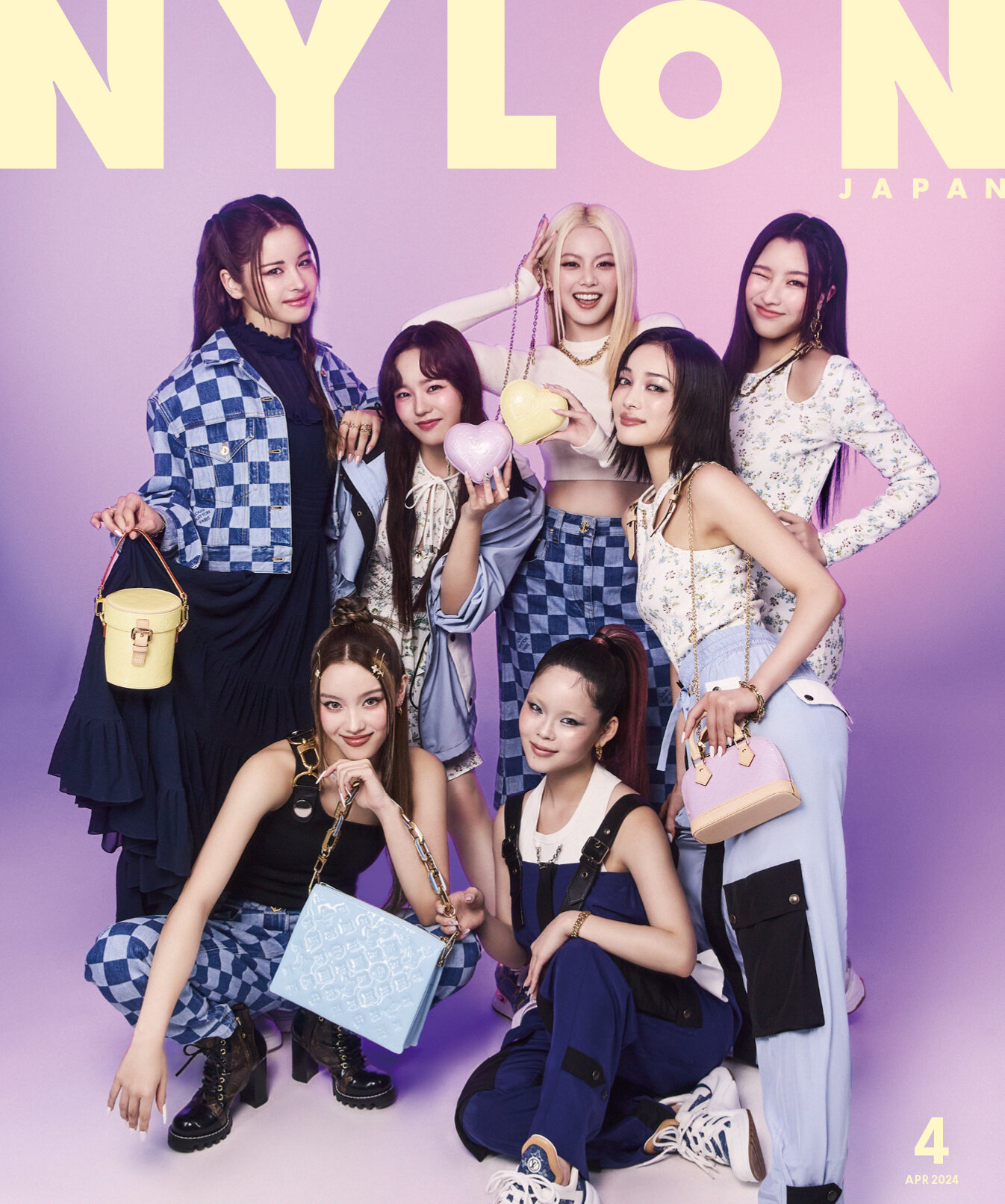 XG X Louis Vuitton for NYLON JAPAN April 2024 Issue | kpopping