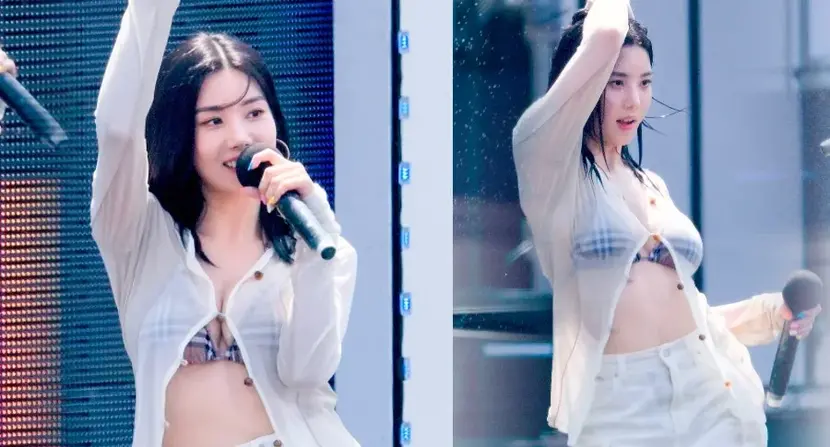 Kwon Eunbi Goes Viral in South Korea for Her Performance at the 2023 Waterbomb Festival in Seoul