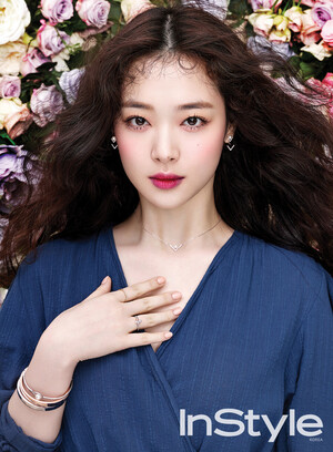 Sulli for Swarovski - InStyle Korea Magazine April 2016 Issue