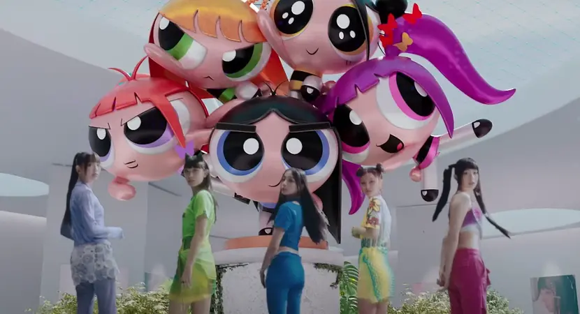 NewJeans Drops “New Jeans” Official Music Video in Collaboration With “The Powerpuff Girls”