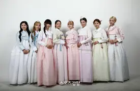 UNIS 2024 Hanbok Interview photoshoot by Sports Trends