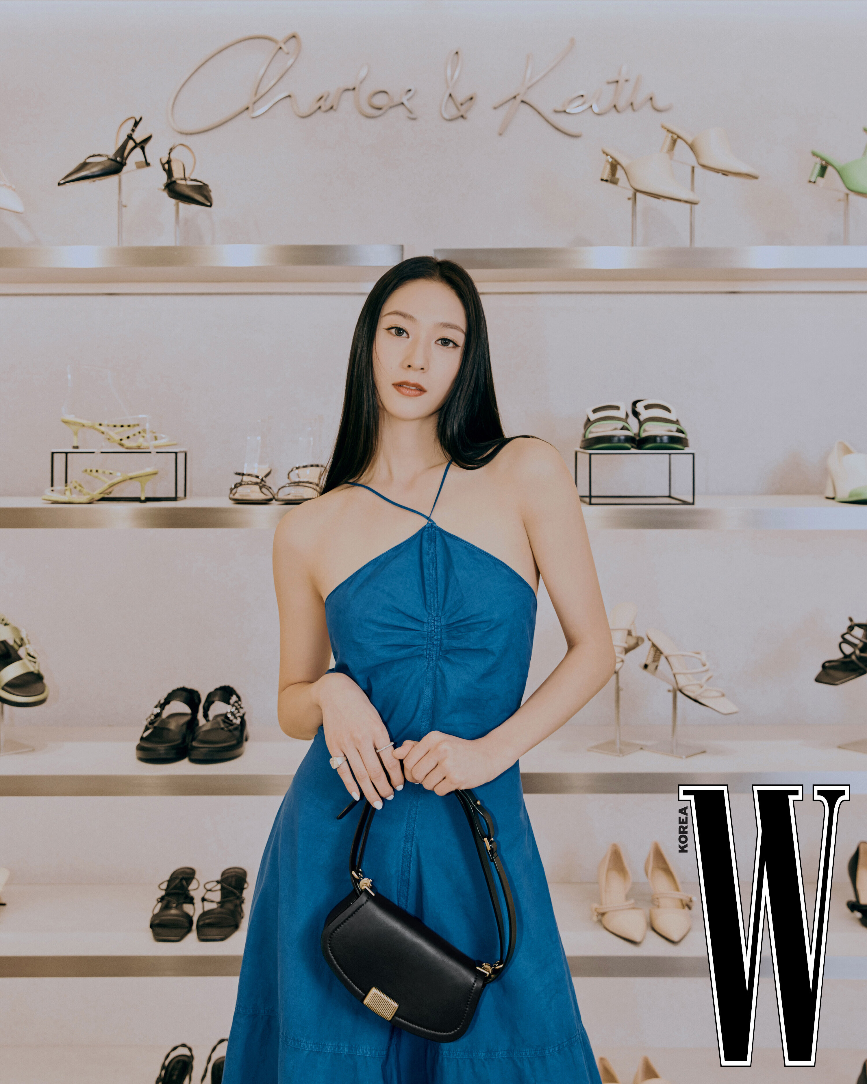 220518 Krystal - W Korea at Charles & Keith store at COEX Mall