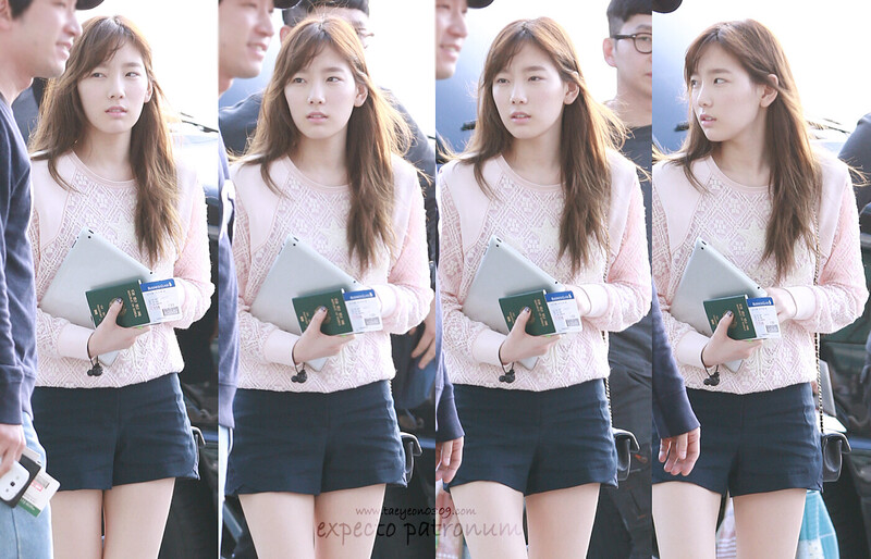 131011 Girls' Generation Taeyeon at Incheon Airport documents 2