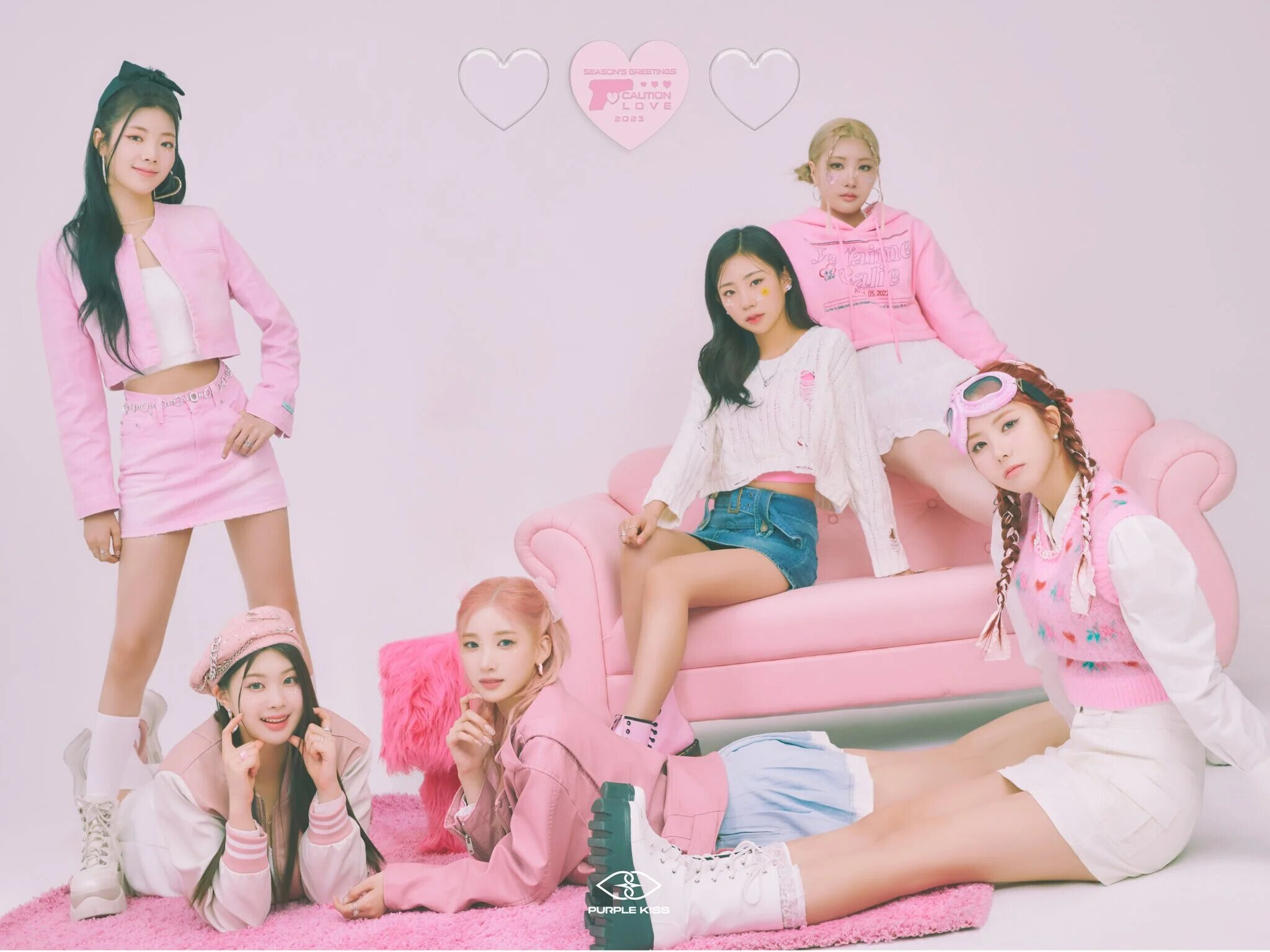 PURPLE KISS 2023 Season's Greetings: 'CAUTION LOVE' Concept Photos