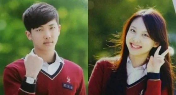 "RM Vs. Nayeon" — BTS RM and TWICE Nayeon's Yearbook Photos Become a Hot Topic Among Korean Netizens