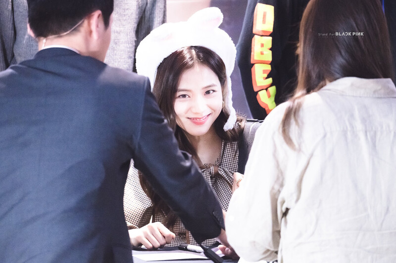 191012 BLACKPINK Jisoo - OLENS Fansign documents 5