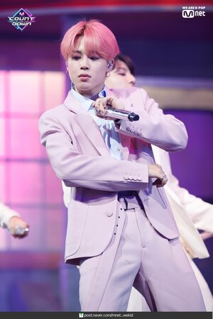190418 BTS Jimin - 'Boy with Luv' at M COUNTDOWN
