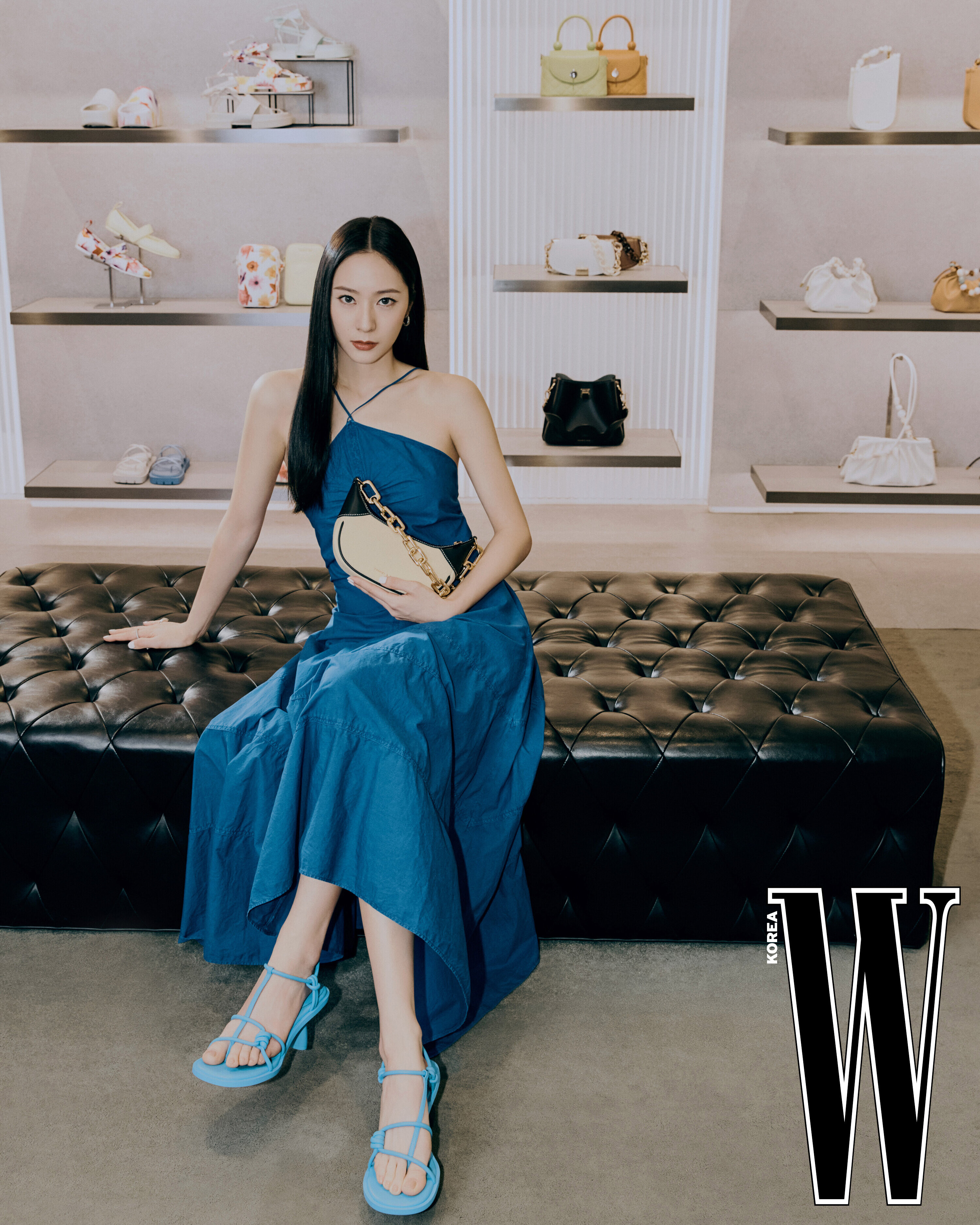 220518 Krystal - W Korea at Charles & Keith store at COEX Mall