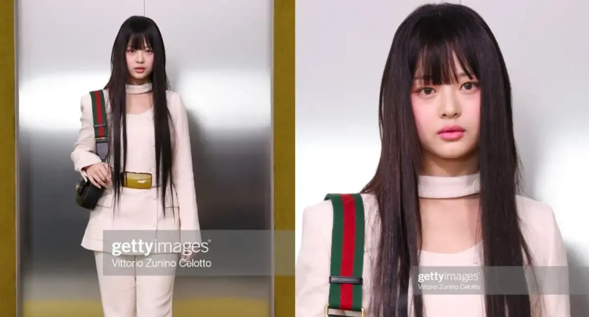 NewJeans Hanni's 'Getty Images' From the Gucci Fashion Show Become a Hot Topic Among Korean Netizens