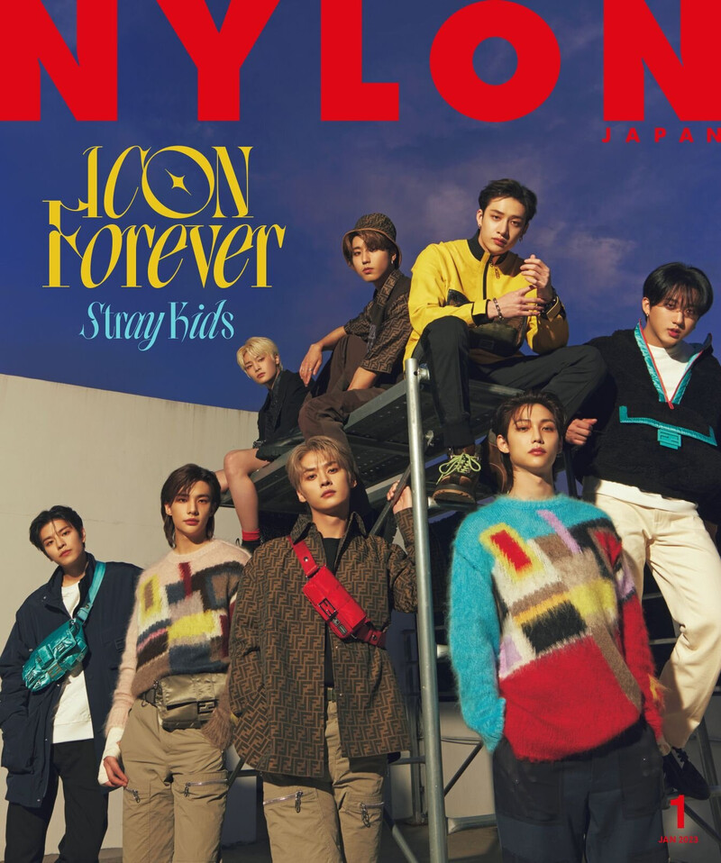 Stray Kids for Nylon Japan | January 2023 issue documents 1