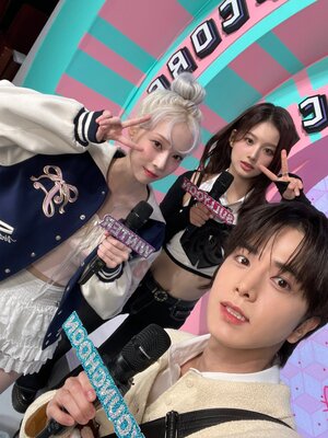 240602 - MBC Music Core Twitter Update with WINTER, Sullyoon n Younghoon