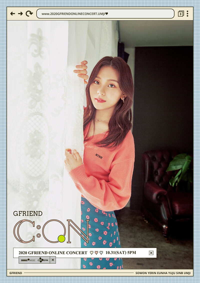 GFRIEND Online Concert 'G:Con' promotion posters documents 2