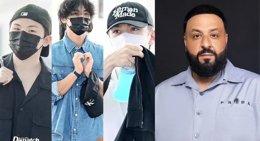 SEVENTEEN’s Woozi, Mingyu, and Vernon Meets up With DJ Khaled,  Possible Collab in the Works