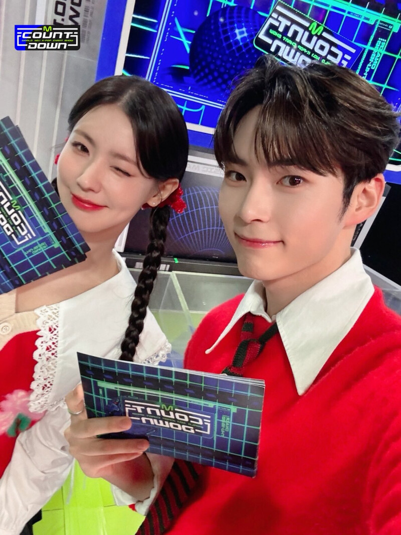 231109 - M COUNTDOWN Twitter Update with MIYEON n SUNG HANBIN documents 2