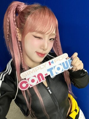 240202 - SIMPLY K-POP Twitter Update with YENA